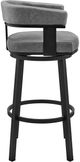 Armen Living Lorin Black/Gray 30" Swivel Bar Stool -4
