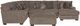 Jackson Furniture Kingston 4-Piece Pewter U-Shape Sectional with Ottoman-1