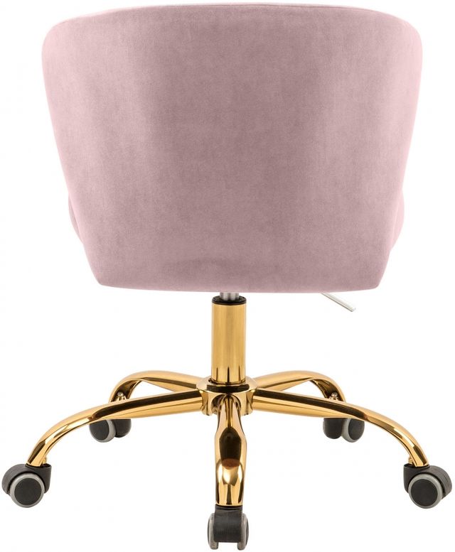 Meridian Furniture Finley Pink Velvet Office Chair-1