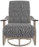 Telescope Casual St. Catherine Agra Classic/Desert Aluminum/Fabric Outdoor MGP Cushion Swivel Rocker with Boardwalk Rustic Arms-1