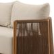 Dovetail Furniture Lucrecia Natural//Sand Olefin/Teak Outdoor Sofa-4