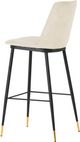 TOV Furniture Evora Cream Set of 2 Velvet Counter Stool-4