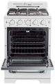 Unique® Appliances Classic Retro 24" Marshmallow White Freestanding Natural Gas Range-1