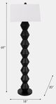 Sagebrook Home Black Stacked Totem Lamp-3