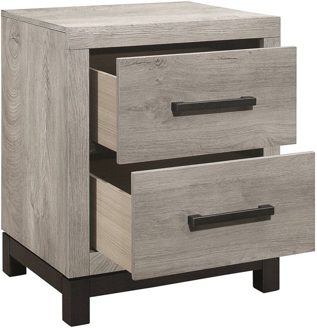 Mazin Furniture Zephyr Gray/Light Gray Nightstand-2