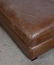 Soft Line Splendor Chestnut All Leather Ottoman-2