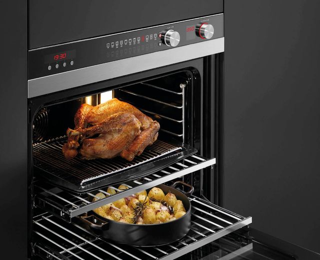 Fisher & Paykel Series 9 30" Stainless Steel Electric Built In Double Oven-2