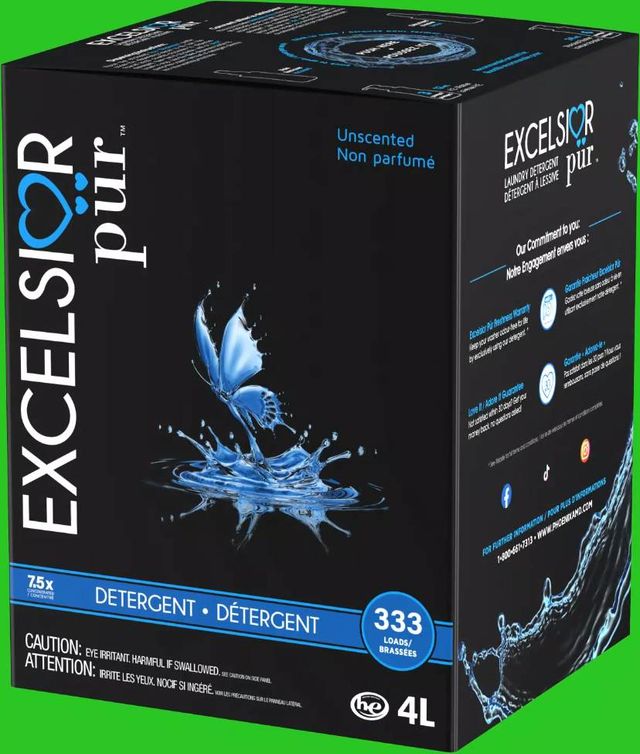 Excelsior® 4L Fragrance Free Laundry Detergent with Stain Remover-0