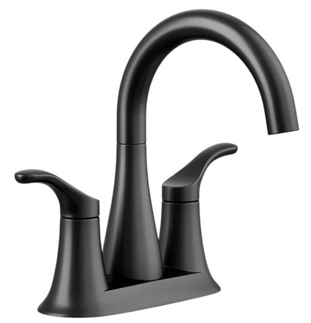 KOHLER® Simplice® Matte Black Centerset Bathroom Sink Faucet-0