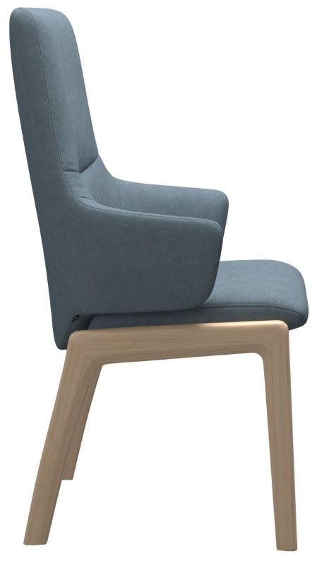 Stressless® by Ekornes® Customizable Mint Large High Back Dining Arm Chair with Rounded Legs-2