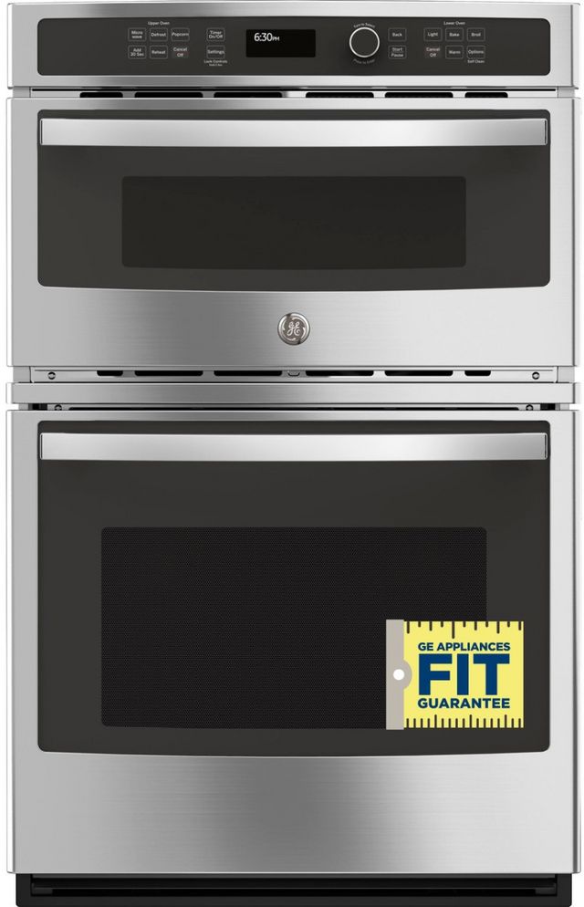 GE® 27" Stainless Steel Oven/Microwave Combo Electric Wall Oven-1