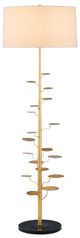 Currey & Company Antique Gold Leaf Vittoria Floor Lamp-0