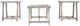 American Wholesale Furniture Carmel 3-Piece White Occasional Table Set-1
