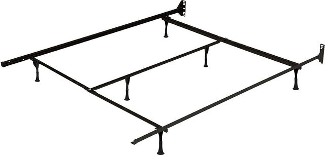 Beaudoin Black Traditional XL Bed Frame-0