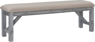 Powell® Turino Weathered Gray Dining Bench