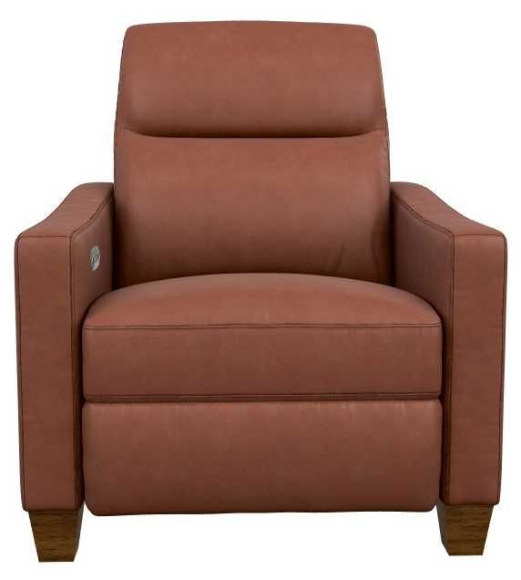 La-Z-Boy® Quinault Chestnut Leather Power Reclining Chair with Headrest-1