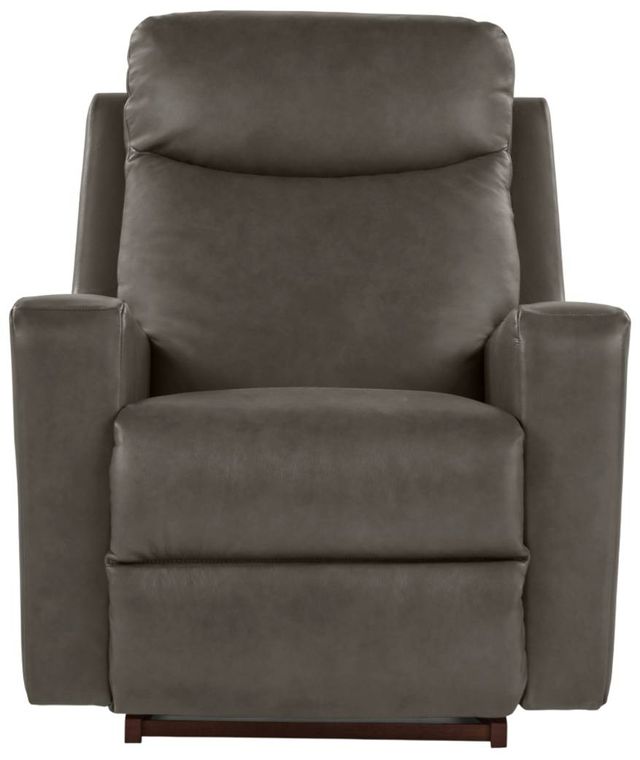 La-Z-Boy® Emmons Pewter Leather Power Rocking Recliner with Headrest and Lumbar-1
