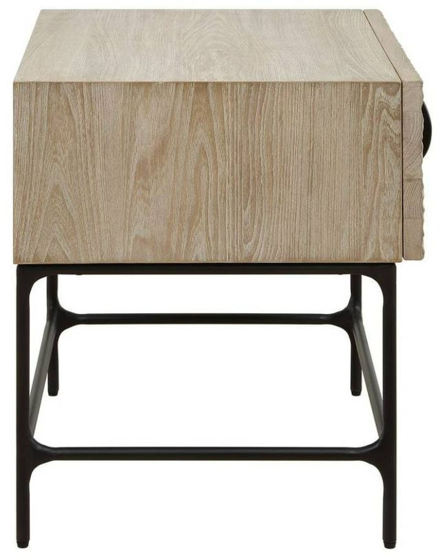 Uttermost® Lunar Wood Side Table with Black Legs-4