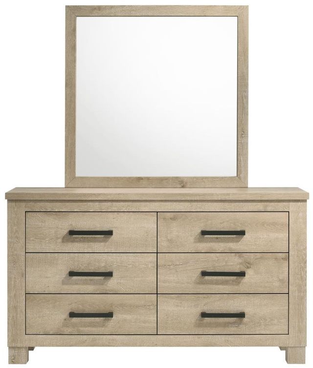 Coaster® Oakglen Weathered Oak Dresser and Mirror-1