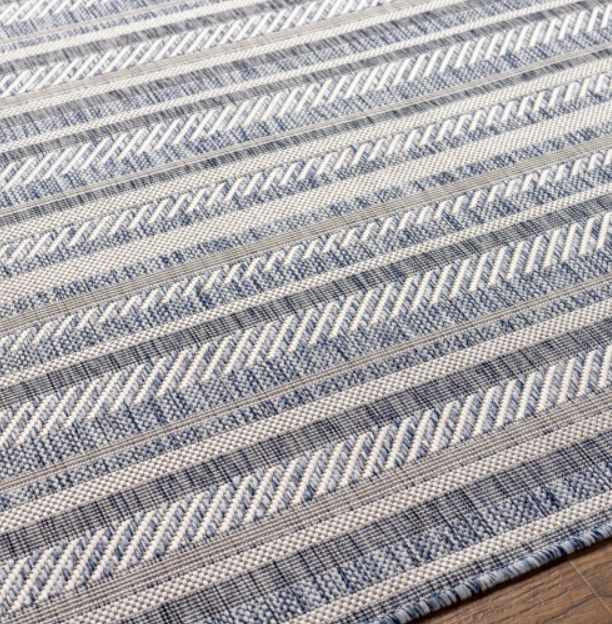 Surya Eagean Navy/Taupe 4'x6' Area Rug-4