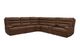 CHEERS Porto Walnut Leather 6 Piece Power Reclining Sectional-0
