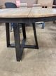 Intercon Harper Pecan Top Round Dining Table with Brushed Brown Base-3