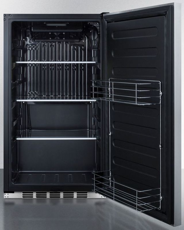 Summit® 3.1 Cu. Ft. Stainless Steel Under the Counter Refrigerator-2