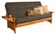 Kodiak Furniture Phoenix Linen Charcoal/Butternut Queen Futon with Mattress-0