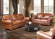 USA Premium Leather Furniture 4950 Saddle Glove All Leather Power Recliner-2