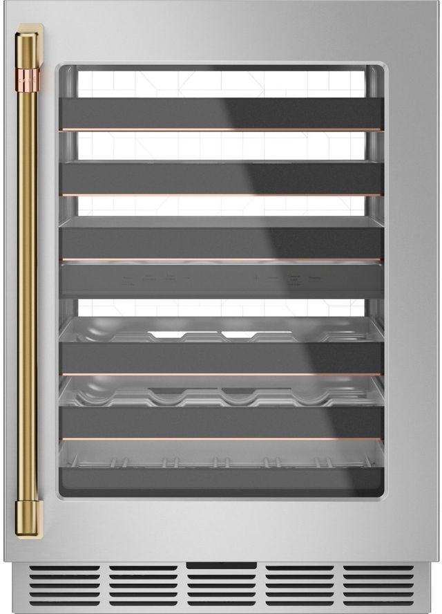 Café™ Brushed Brass Wine/Beverage Center Handle Kit-1