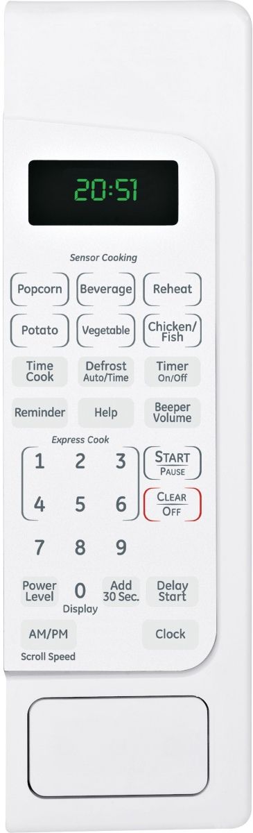 GE® 2.0 Cu. Ft. White Countertop Microwave-1