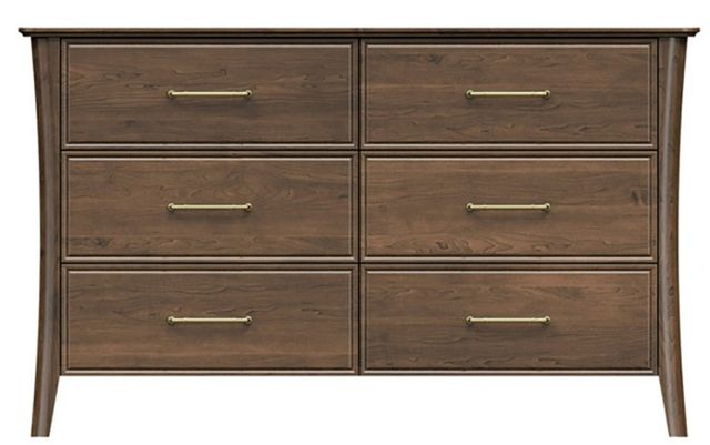 Country View Woodworking Westroom Bedroom Brown Maple 56" Dresser-0