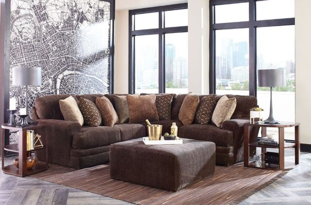 Jackson Furniture Mammoth 3-Piece Chocolate Sectional-1