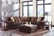 Jackson Furniture Mammoth 3-Piece Chocolate Sectional-1
