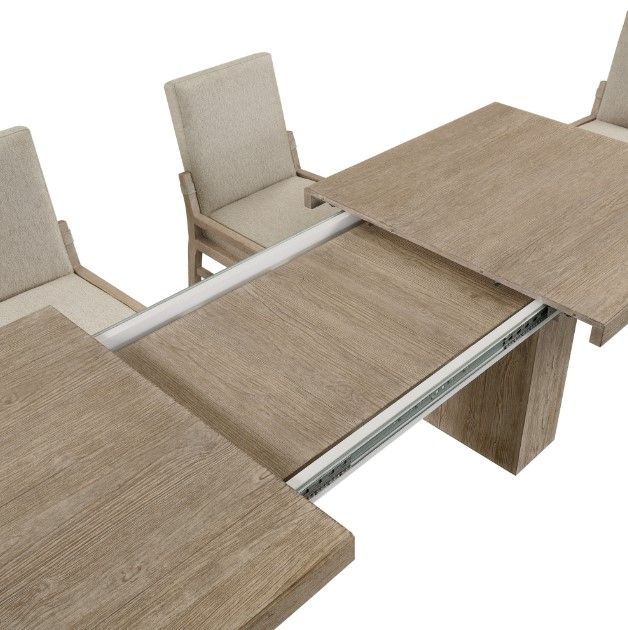 Intercon Nash Weathered Sand Trestle Dining Table-3