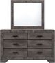 Elements International Nathan Gray Oak 4 Piece Twin Bedroom Collection-2