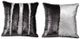 A & B Home 2-Piece Black/Silver Throw Pillow Set-2