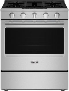 Maytag® 30" Fingerprint Resistant Stainless Steel Built-In Slide-In Gas Range with Grill Mode