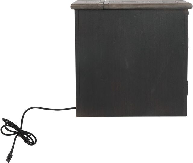 Signature Design by Ashley® Tyler Creek Grayish Brown Chairside End Table with Black Base-6