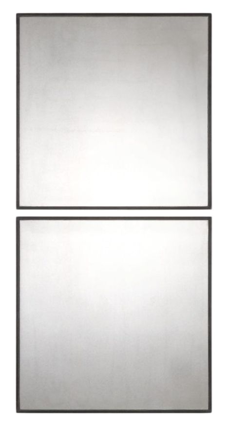 Uttermost® Matty 2-Piece Black Square Mirror Set-0
