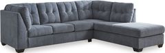 Signature Design by Ashley® Marelton 2-Piece Denim Sectional with Chaise