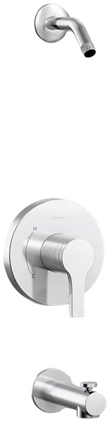 KOHLER® Elate® Rite-Temp® Polished Chrome Bath and Shower Trim Kit-0