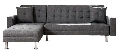 Milton Greens Stars 2-Piece Gray Reversible Sectional Sofa Bed-1