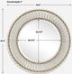 Uttermost® Denali Brushed Gold Round Mirror-3