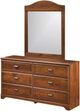 Signature Design by Ashley® Barchan 4-Piece Medium Brown Twin Panel Bed Set-3