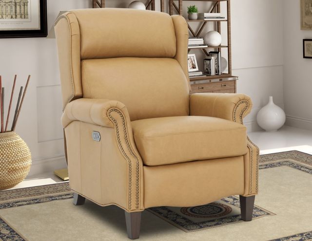 BarcaLounger® Philadelphia Santa Fe Brandy Leather Power Recliner-2