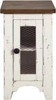 Signature Design by Ashley® Wystfield Brown Chairside End Table with Antique White Base -1