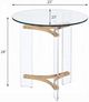 ACME Furniture Sosi Glass Top End Table with Gold Base-2