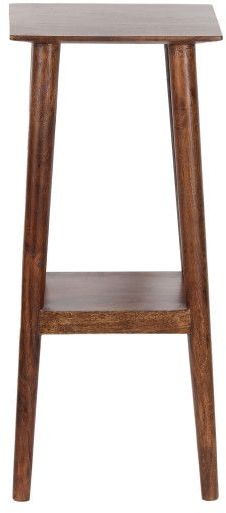 Porter International Designs Portola Walnut Plant Stand/Accent Table-1