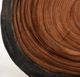 International Furniture Direct Parota Epoxy Brown End Table with Black Base-4